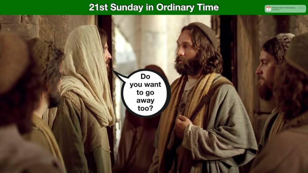 21st Sunday in Ordinary Time – Fr Geoffrey Plant Homilies